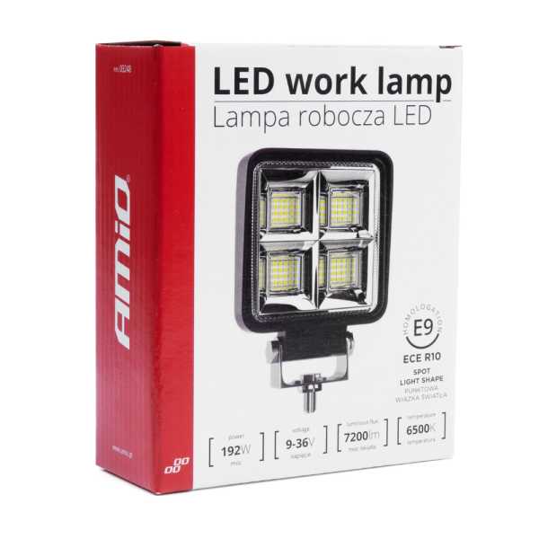 03249_AM_3 ΠΡΟΒΟΛΕΑΣ ΕΡΓΑΣΙΑΣ WORKING LAMP LED 64xSMD 192W 6.500K 7200lm 9-36V 110x110x35mm AWL38 ΑMiO - 1 TEM. - Image 3