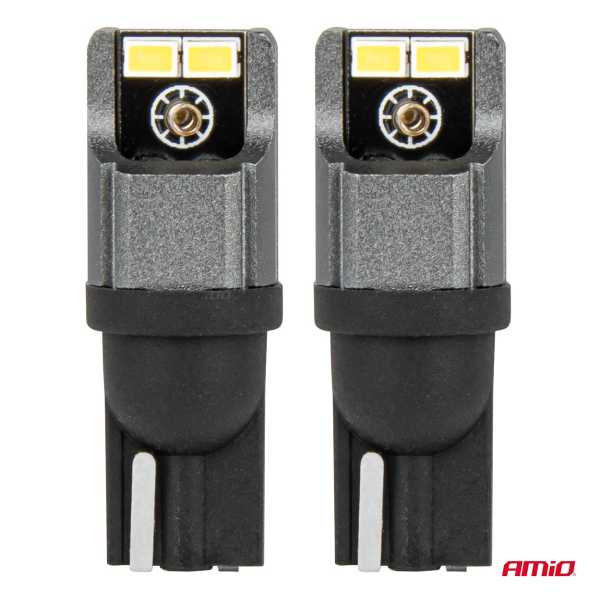 03717_AM_2 ΛΑΜΠΑΚΙΑ LED T10 W5W W10W 12/24V LED 4xSMD3020 CAN-BUS ΛΕΥΚΟ ΑΜΙΟ - 2 ΤΕΜ. - Image 2