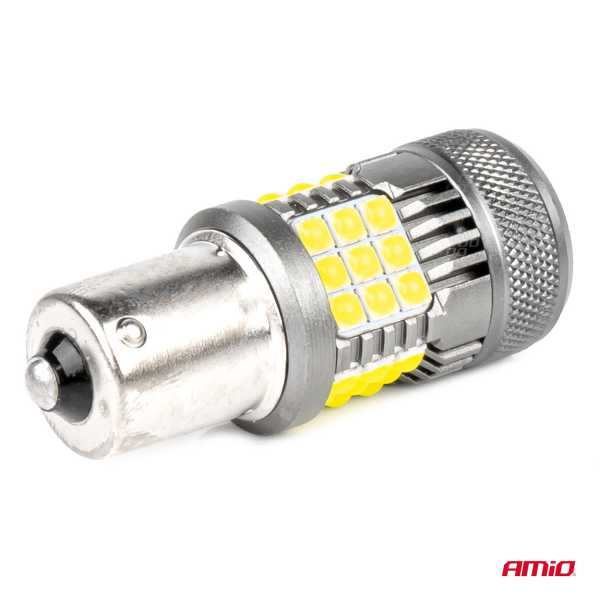 03722AM_4 P21W BA15S 12/24V 6.000K 36x3030 SMD LED CAN-BUS ΛΕΥΚΟ PRO SERIES 2ΤΕΜ. AMIO - Image 4