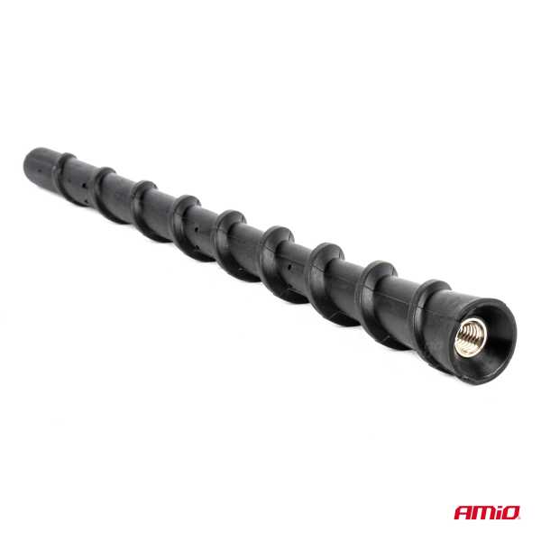 04160_AM_2 ΚΕΡΑΙΑ ΟΡΟΦΗΣ ANTM10 18cm ΜΕ 2 ΑΝΤΑΠΤΟΡΕΣ 5-6mm ΜΑΥΡΗ ΑΜΙΟ - 1 ΤΕΜ. - Image 2