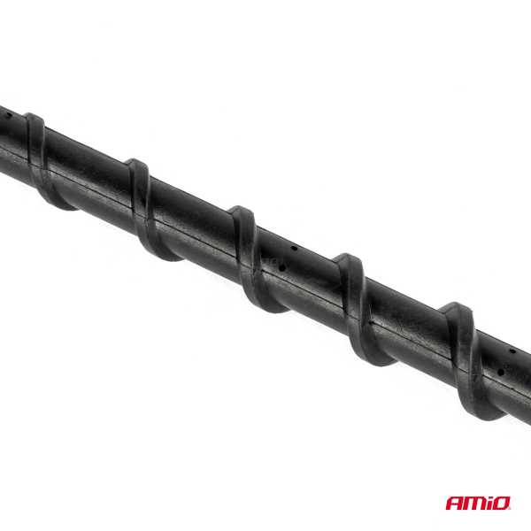 04160_AM_3 ΚΕΡΑΙΑ ΟΡΟΦΗΣ ANTM10 18cm ΜΕ 2 ΑΝΤΑΠΤΟΡΕΣ 5-6mm ΜΑΥΡΗ ΑΜΙΟ - 1 ΤΕΜ. - Image 3