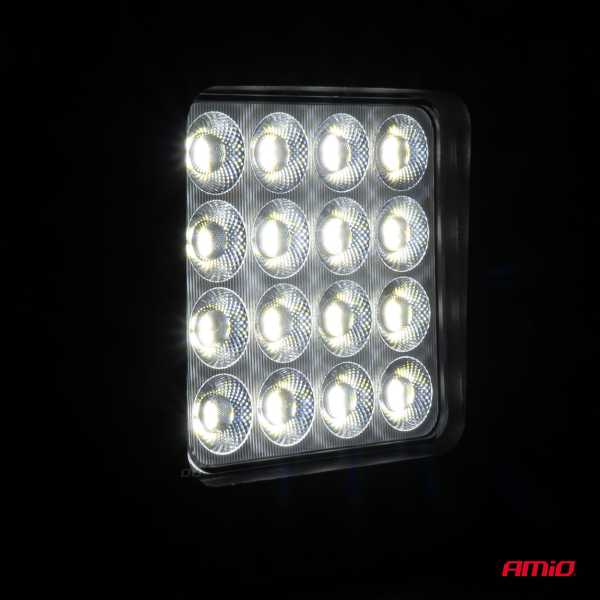 04205_AM_2 ΠΡΟΒΟΛΕΑΣ ΕΡΓΑΣΙΑΣ ΤΕΤΡΑΓΩΝΟΣ LED 192W 9-36V 12.000lm 6.500K AWL64 AMIO - 1 ΤΕΜ. - Image 2