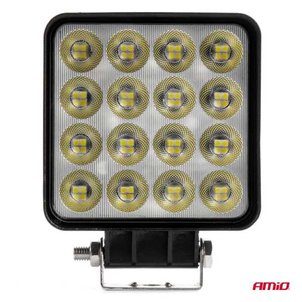 04205_AM_3 ΠΡΟΒΟΛΕΑΣ ΕΡΓΑΣΙΑΣ ΤΕΤΡΑΓΩΝΟΣ LED 192W 9-36V 12.000lm 6.500K AWL64 AMIO - 1 ΤΕΜ. - Image 3