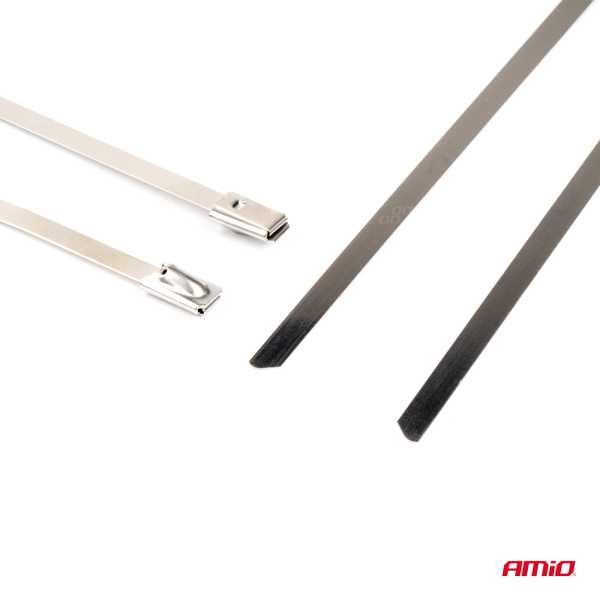 04322_AM_3 ΔΕΜΑΤΙΚΑ/ΔΕΤΙΚΑ ΚΑΛΩΔΙΩΝ TIE WRAP (ΤΑΙΡΑΠ) ΜΕΤΑΛΛΙΚΑ 4,6 x 250mm ΑΜΙΟ - 100 ΤΕΜ. - Image 3
