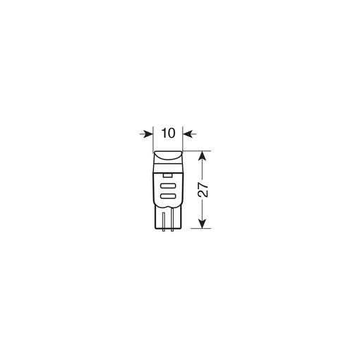 18268-2 T10 W5W 12V W2,1x9,5d 70lm MEGA-LED 3 ΛΕΥΚΟ ΦΩΣ 10x27mm 2ΤΕΜ. - Image 3