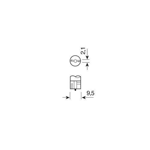 18268-3 T10 W5W 12V W2,1x9,5d 70lm MEGA-LED 3 ΛΕΥΚΟ ΦΩΣ 10x27mm 2ΤΕΜ. - Image 2