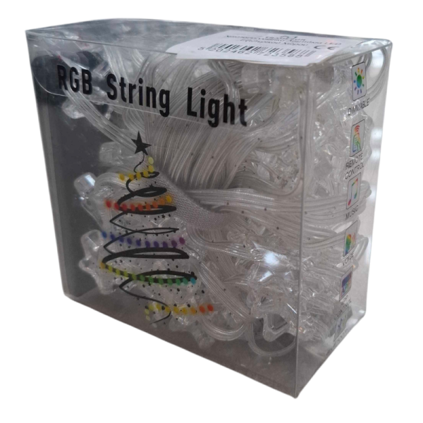 272358-3 Χριστουγεννιάτικα φώτα LED RGB με USB - Stars - 10m - 66L - 272358 - Image 4