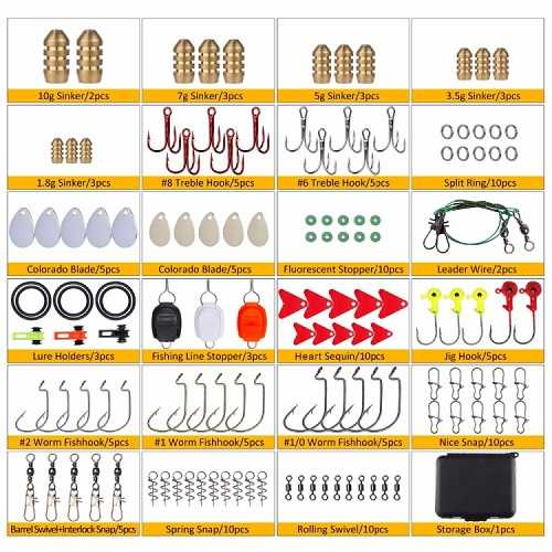 31803-2 Σετ αξεσουάρ ψαρέματος σε θήκη - 128pcs - 831803 - Image 2