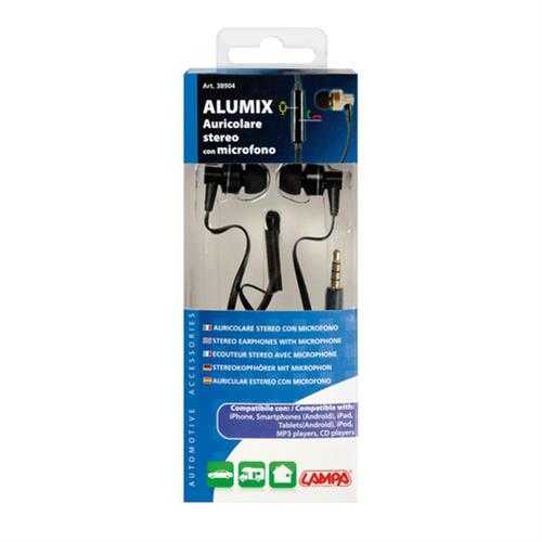 38904-C-02 Ακουστικά με Μικρόφωνο ALUMIX 120cm - Image 2