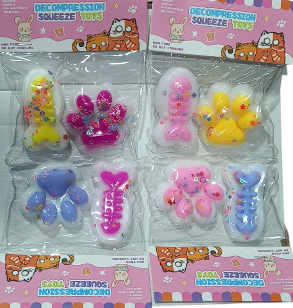 524129 Πατούσα Antistress Squishy - Σετ 16pcs - GA524-12 - 524129 - Image 2