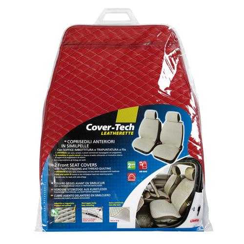 54538-C-01 Πλατοκάθισμα με Προσκέφαλο COVER-TECH Δερματίνη 2τεμ. Μπορντό/Λευκό - Image 3