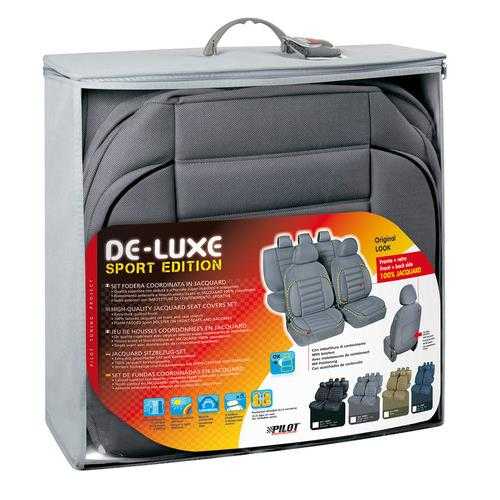 54802-C-01 Καλύμματα Καθισμάτων DE-LUXE SPORT EDITION Υφασμα JACQUARD Σετ 4τεμ. Γκρι - Image 3