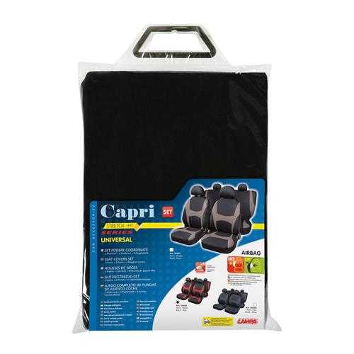 54948-C-01 Καλύμματα Καθισμάτων CAPRI SET 4τεμ. Μαύρο/Κόκκινο - Image 2
