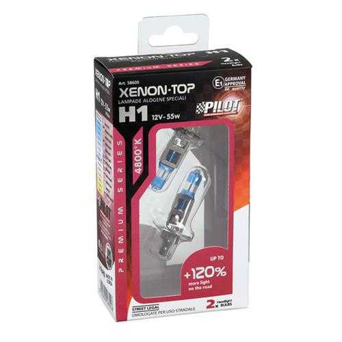 58600-C-01 H1 12V 55W P14,5s XENON TOP 4.800K +120% φως  2τεμ. - Image 3