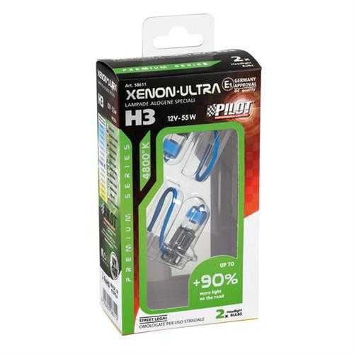 58611-C-01 H3 12V 55W PK22s XENON ULTRA 4.800K +90%  2ΤΕΜ. - Image 4
