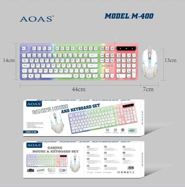 651244-1 Σετ ενσύρματο πληκτρολόγιο & ποντίκι Gaming - M400 - 651244 - Image 2