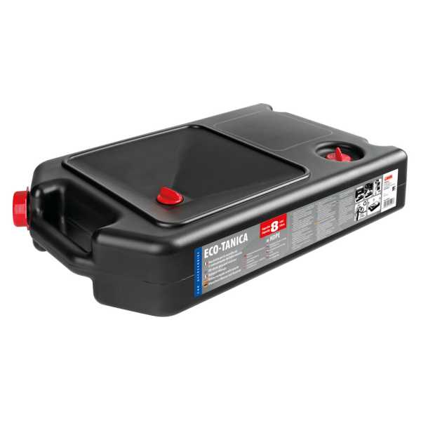 65913-C-01 ΜΠΕΤΟΝΙ ΠΛΑΣΤΙΚΟ (HDPE) ΑΠΟΘΗΚΕΥΣΗΣ Κ ΜΕΤΑΦΟΡΑΣ ΛΑΔΙΟΥ ΠΛΑΚΕ ΜΑΥΡΟ 8lt  LAMPA  - 1 TEM. - Image 3