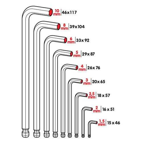 66003-D-01 ΑΛΛΕΝ (ALLEN) ΕΞΑΓΩΝΑ ΚΛΕΙΔΙΑ 9 ΤΕΜΑΧΙΩΝ (1,5-2-2,5-3-4-5-6-8-10mm) ΧΡΩΜΙΟ-ΒΑΝΑΔΙΟ (CRV) - Image 2