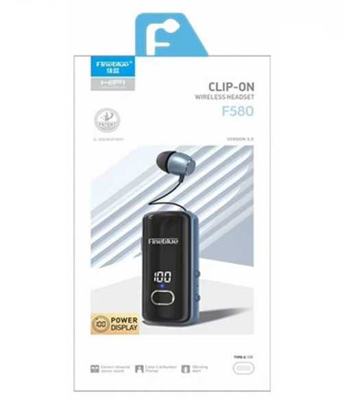 700079-2 Ασύρματο ακουστικό Bluetooth - F580 - Fineblue - 700079 - Red - Image 2