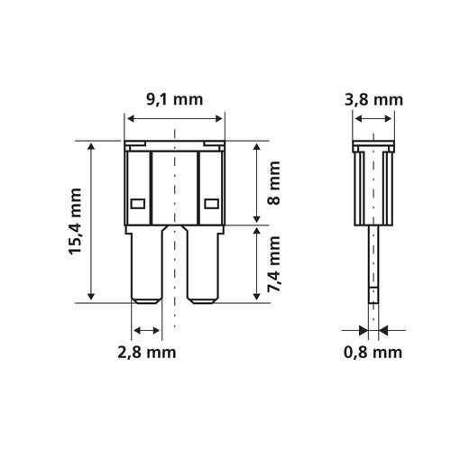 70081-D-01 ΑΣΦΑΛΕΙΕΣ ΣΕ ΚΑΡΤΕΛΑ ΣΕΤ 10ΤΕΜ. MICRO-DUE 12/32V - Image 2