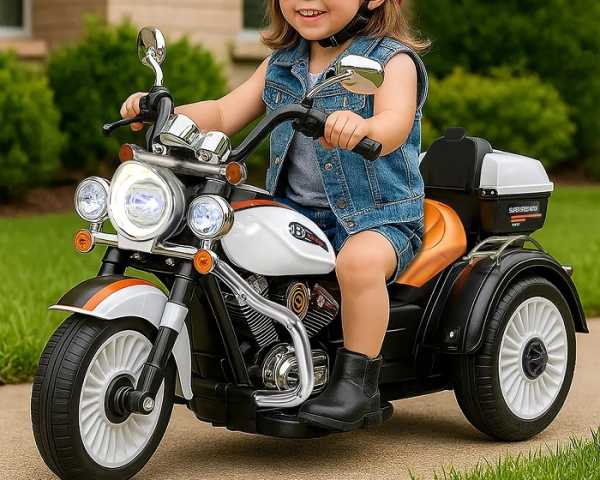701114-5 Παιδικό ηλεκτροκίνητο τρίκυκλο scooter με φάρο - BJQ-6388 - 701114 - Pink - Image 4