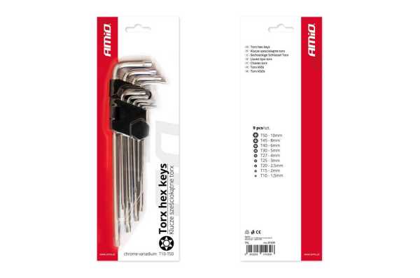 71185-01039-1 ΑΛΕΝ TORX ΜΑΚΡΥΑ 230mm TKL AMiO - 9 ΤΕΜ. - Image 2