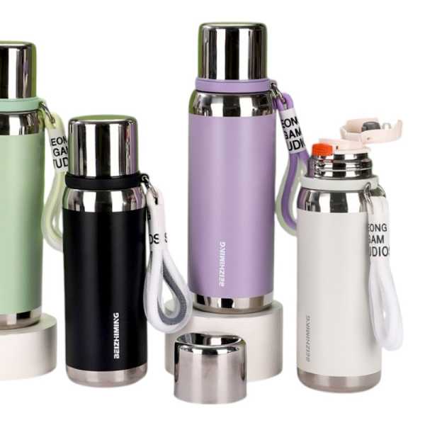 722306-5 Φορητό παγούρι-θερμός - 800ml - 722313 - Black - Image 2