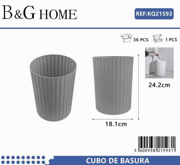 7a7ccbaa238e43b4e307003a44b21f2c Κάδος απορριμμάτων μπάνιου πλαστικός - Grey - 21599 - Image 2