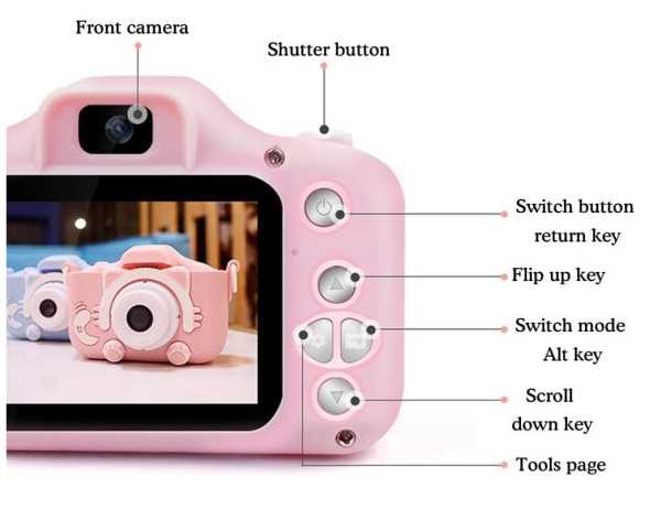 810576-pi2 Παιδική ψηφιακή κάμερα - X200 - Cat - 884461 - Pink - Image 3
