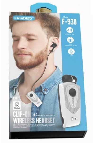 810705-1 Ασύρματο ακουστικό Bluetooth - F-930 - Fineblue - 701083 - Black - Image 2