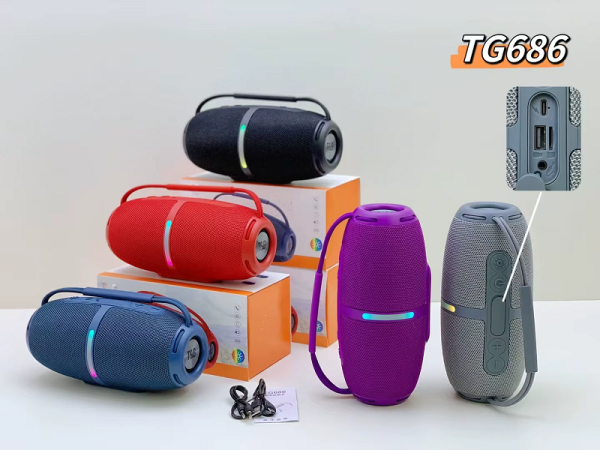 813522-1 Ασύρματο ηχείο Bluetooth - TG-686 - 813522 - Grey - Image 2