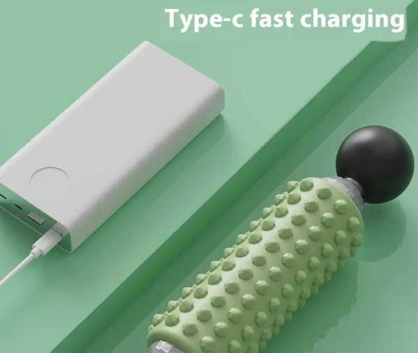 813607-10 Επαναφορτιζόμενο Massage Roller - USB - 813607 - Ash Grey - Image 4