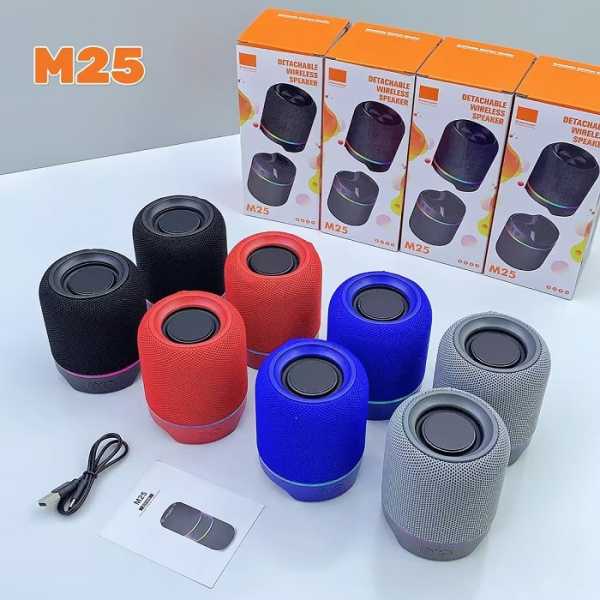 813638-6 Ασύρματο ηχείο Bluetooth διπλό - M25 - 813638 - Black - Image 3