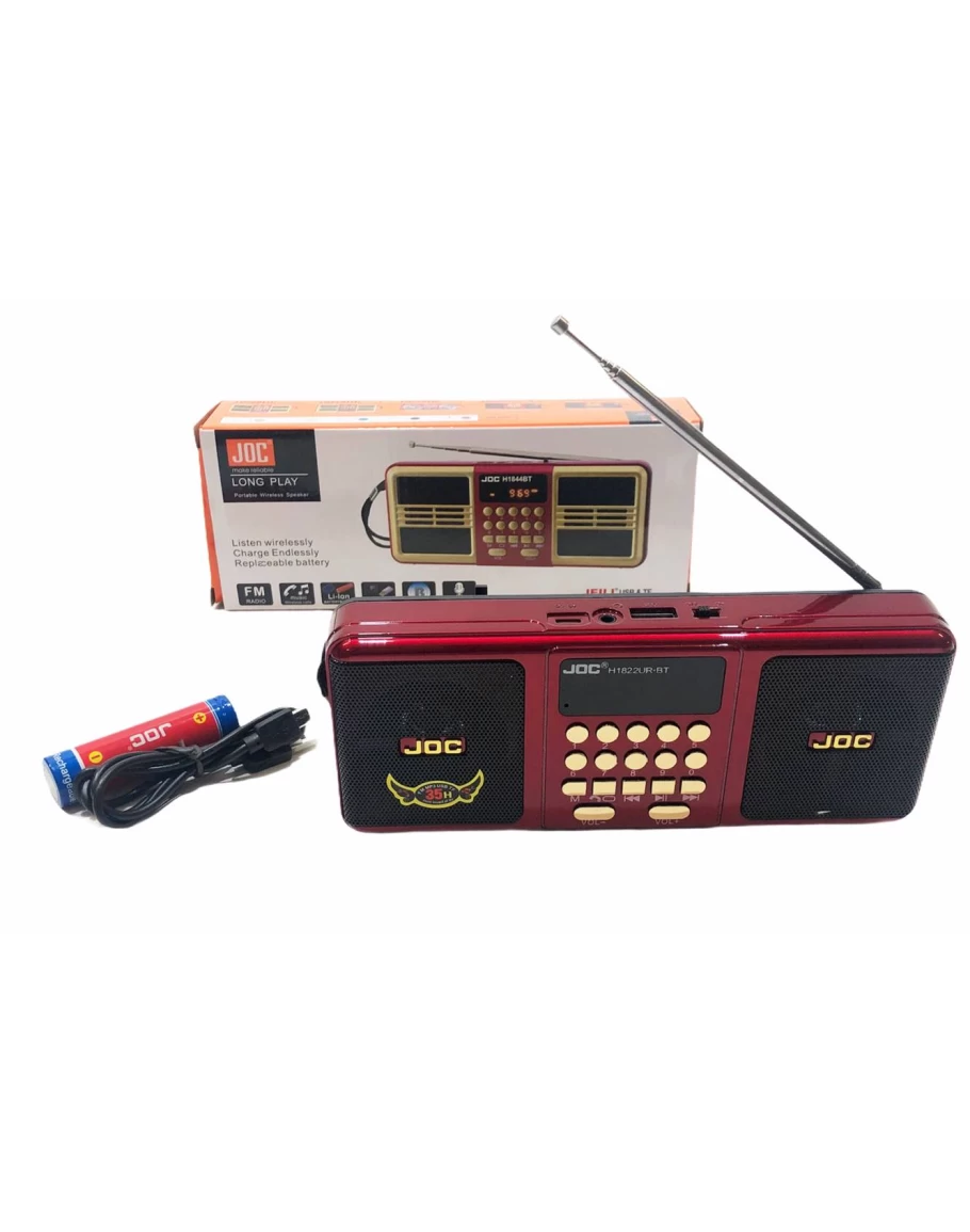818224_2 Επαναφορτιζόμενο ραδιόφωνο - JOC-1822 - 818224 - Red - Image 2