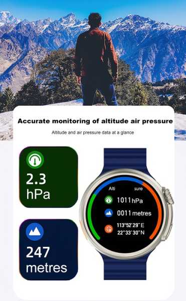 880266-4 Smartwatch - Z78 UItra - 880266 - Grey - Image 4