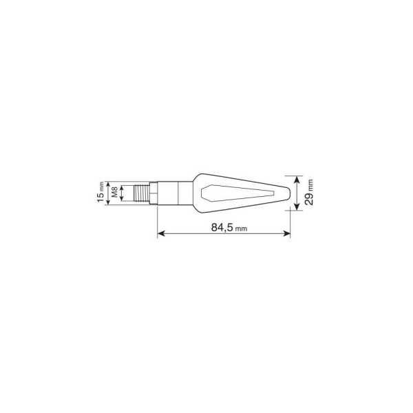 90507-D-01 ΦΛΑΣ MOTO NICON HALO ΜΑΥΡΑ 12V ΑΛΟΓΟΝΟΥ 10W 84,5x29mm 2ΤΕΜ. - Image 3