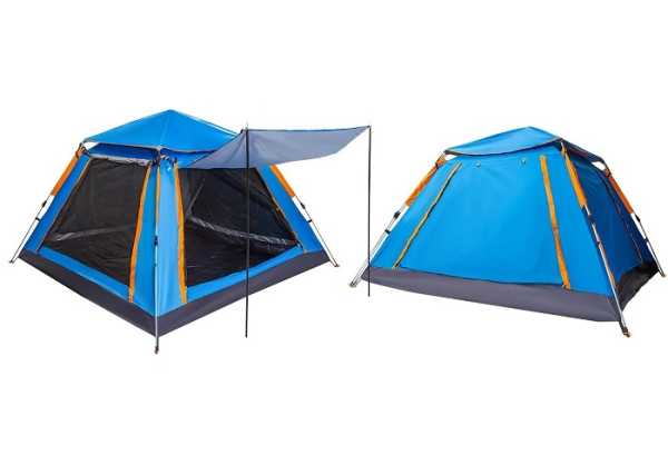 960019-1 Σκηνή Camping 3 ατόμων με σκίαστρα - YB3021 - 2x2m - 960002 - Blue - Image 3