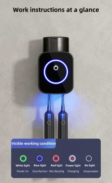 961028-5 Βάση αποστείρωσης οδοντόβουρτσας - JX-5589 - 961028 - Black - Image 5