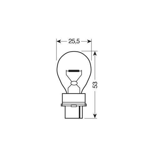 A012 P27W 12V 27W W2,5x16d STANDAR LINE ΑΛΟΓΟΝΟΥ 2ΤΕΜ. BLISTER ΓΙΑ JEEP - Image 3