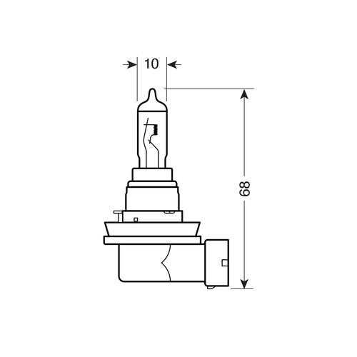 F039 H16 12V 19W PGJ19-3 XENON ICE 5.000K 2ΤΕΜ. - Image 2