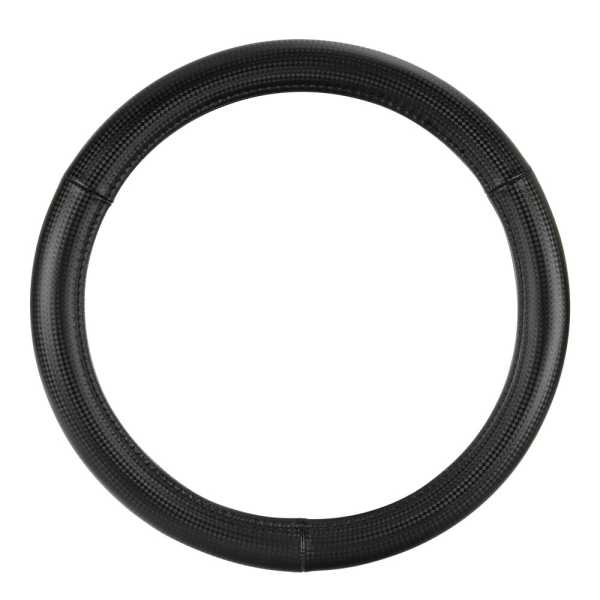 L3316.3_2 ΚΑΛΥΜΜΑ ΤΙΜΟΝΙΟΥ RACING PREMIUM BLACK (Μ) 37/39cm ΣΥΝΘΕΤΙΚΟ ΔΕΡΜΑ SKEENTEX ΜΑΥΡΟ/CARBON LOOK LAMPA  - 1 ΤΕΜ. - Image 2