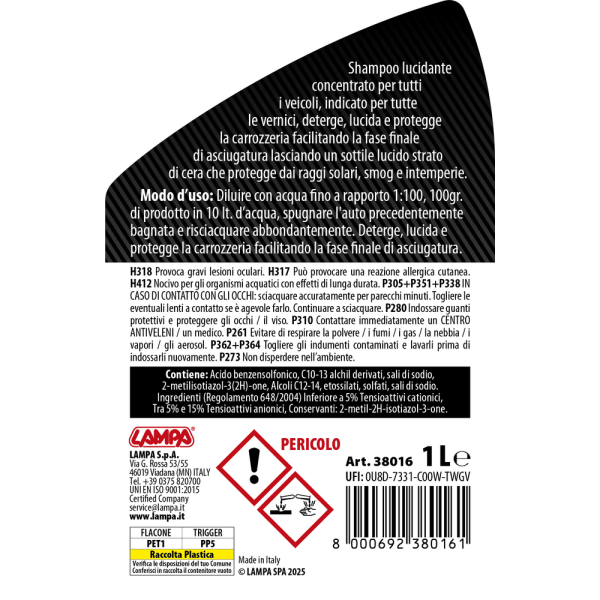 L3801.6_2 ΣΑΜΠΟΥΑΝ ΜΕ ΚΕΡΙ GRAN PREE ΣΥΜΠΥΚΝΩΜΕΝΟ 1000ml LAMPA - 1 ΤΕΜ. - Image 2