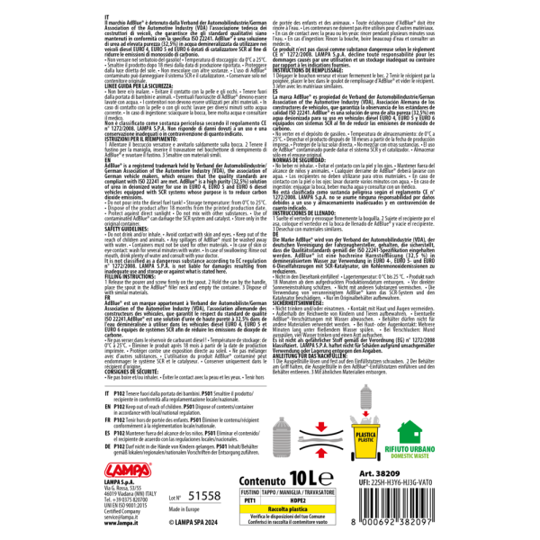 L3820.9_4 ΠΡΟΣΘΕΤΟ ΥΓΡΟ ADBLUE ΜΕ ΕΛΑΣΤΙΚΟ ΣΤΟΜΙΟ 10LT LAMPA - 1 ΤΕΜ. - Image 4