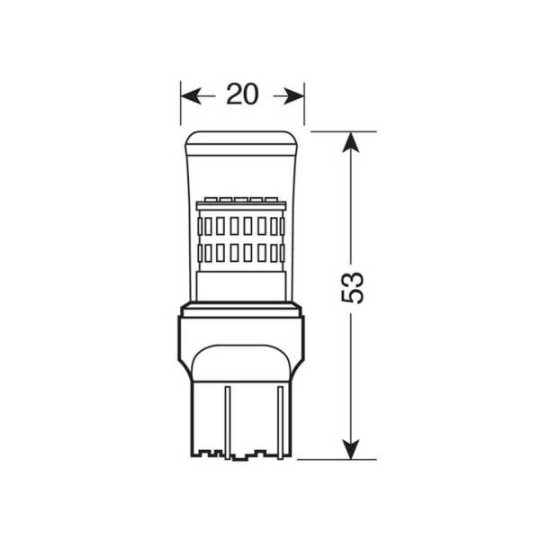 L57938_2 W21W (T20) 12V MEGA-LED48 6.500K 370lm W3x16d ΔΙΑΘΛΑΣΗΣ (ΚΑΡΦΩΤΟ-ΔΙΠΛΗΣ ΠΟΛΙΚΟΤΗΤΑΣ) BLISTER 1ΤΕΜ. - Image 2