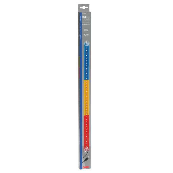 L9696.2_3 ΣΗΜΑΙΑ ΡΟΥΜΑΝΙΑΣ ΦΩΤΙΖΟΜΕΝΗ 42LED 60cm 24V ΜΕ ΒΕΝΤΟΥΖΑ & USB  ΜΕ ΚΑΛΩΔΙΟ 150cm LAMPA -  1 Τεμ. - Image 3