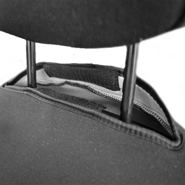 RECBLACK-3 ΗΜΙΚΑΛΥΜΜΑΤΑ ΚΑΘΙΣΜΑΤΩΝ BUCKET RECARO ΜΑΥΡΑ ΜΕ ΥΠΟΔΟΧΗ ΠΡΟΣΚΕΦΑΛΟΥ ΜΕ VELCRO ΚΑΙ ΠΡΟΣΚΕΦΑΛΑ (2 ΤΕΜ.) - Image 3