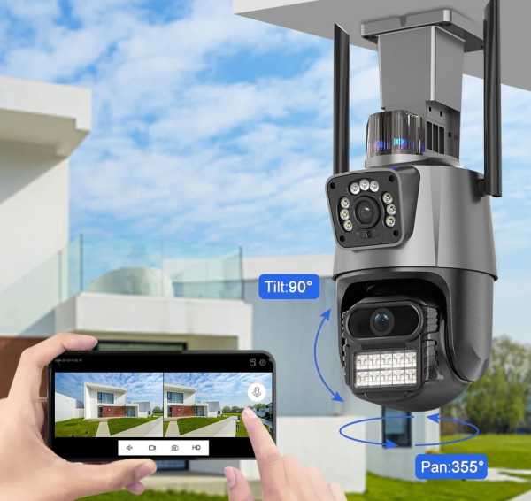 S837ae26b353b43e4bd49838925c53ccdt Κάμερα ασφαλείας IP Dual - Security Camera - WiFi - 310777 - Image 2