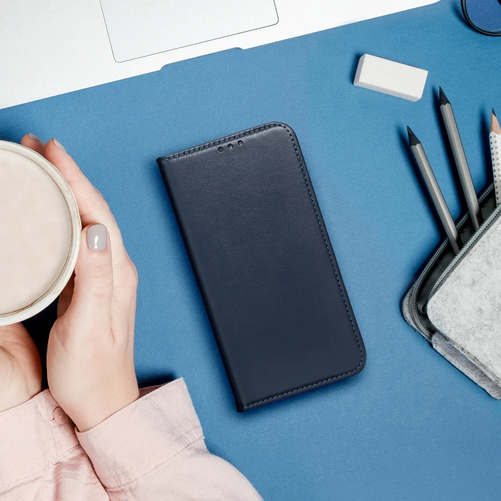TechWave-Smart-Leather-case-for-Apple-iPhone-16e-navy-blue-2 TechWave Smart Leather case for Apple iPhone 16e navy blue - Image 2