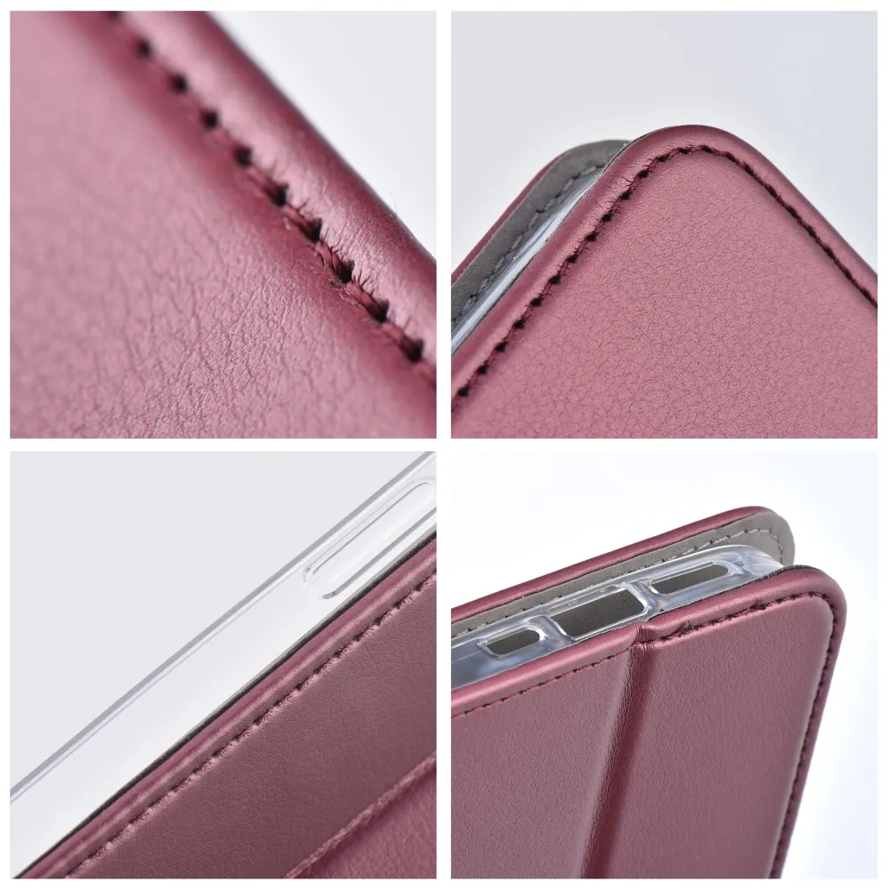 TechWave-Smart-Leather-case-for-Xiaomi-14T-Pro-burgundy-2 TechWave Smart Leather case for Xiaomi 14T Pro burgundy - Image 2