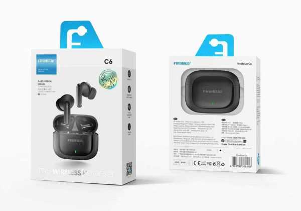 cb48bfdae5b78f3323535bbb5261cf9c Ασύρματα ακουστικά Bluetooth με θήκη φόρτισης - C6 - Fineblue - 701458 - Image 2